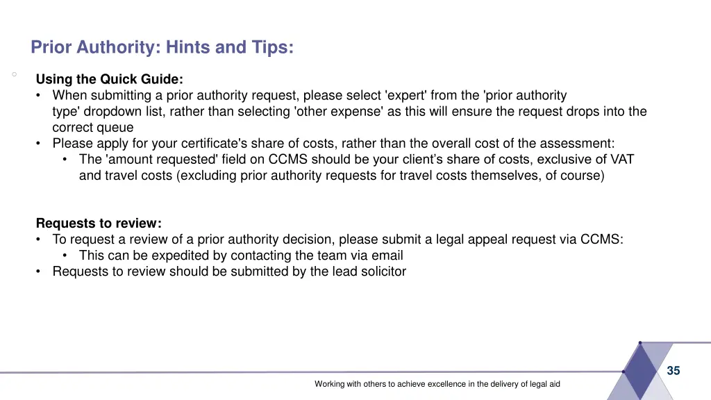 prior authority hints and tips