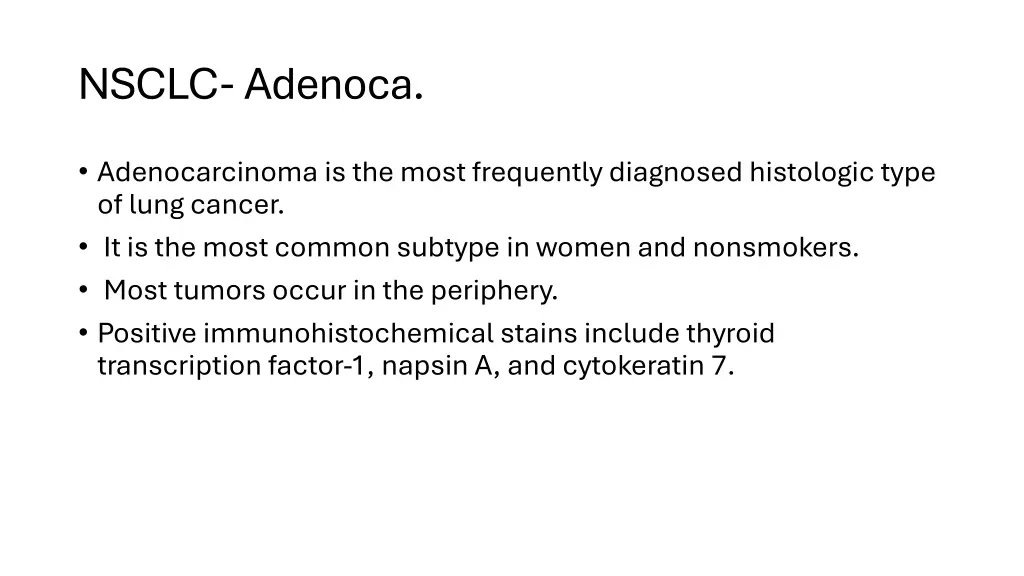 nsclc adenoca