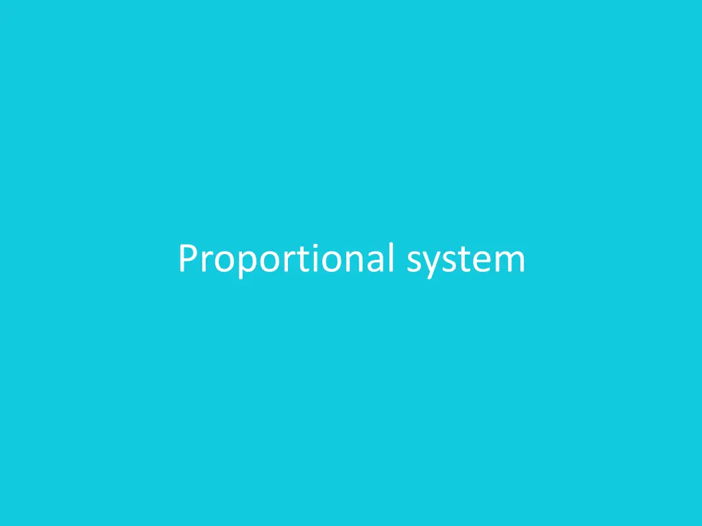 proportional system