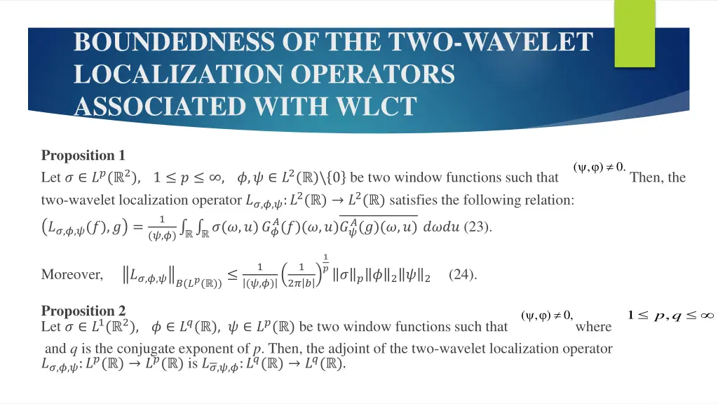 boundedness of the two wavelet localization 3