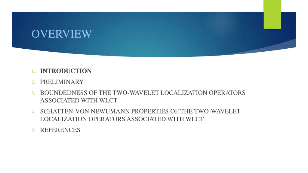 overview 2