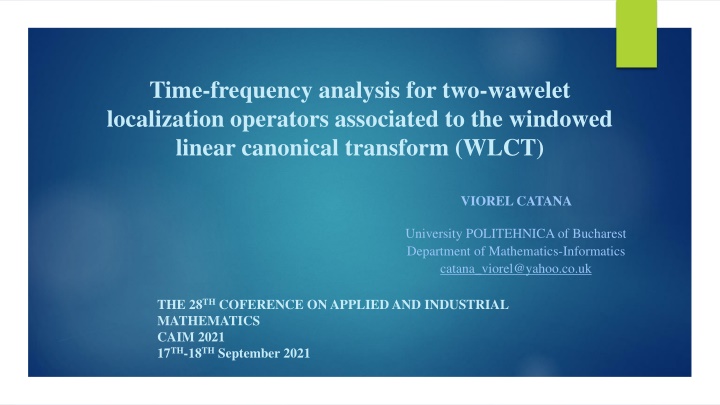 time frequency analysis for two wawelet