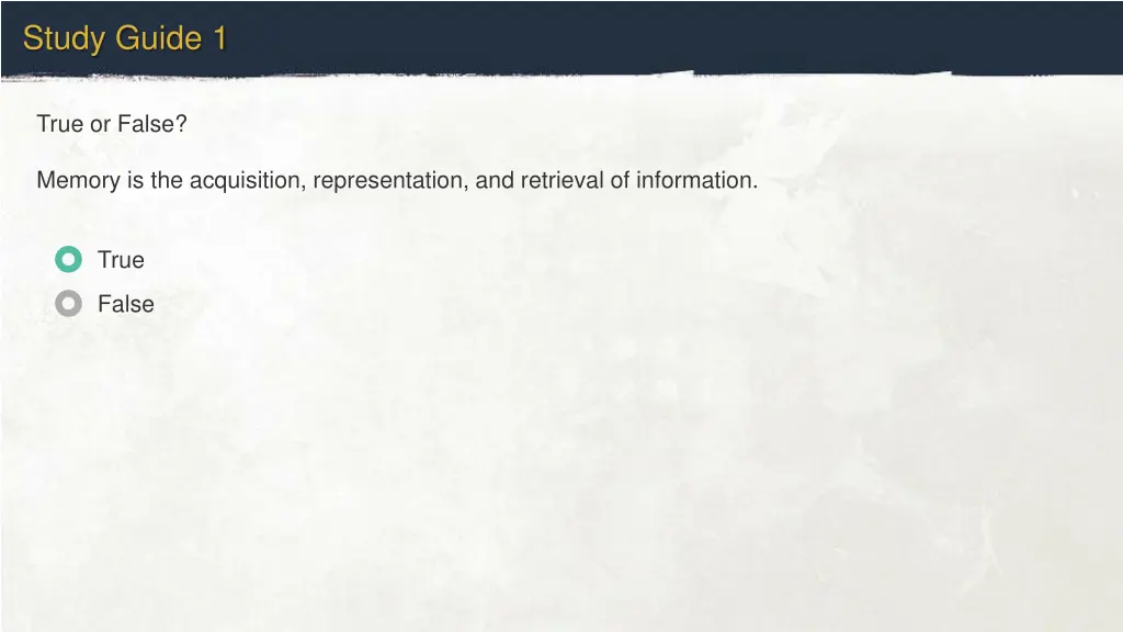 study guide 1 1