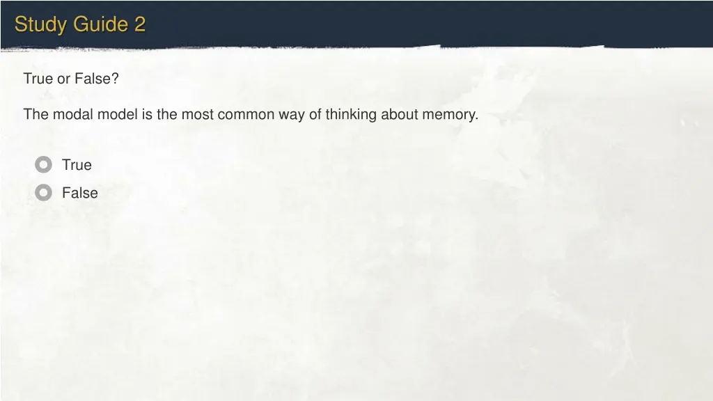 study guide 2