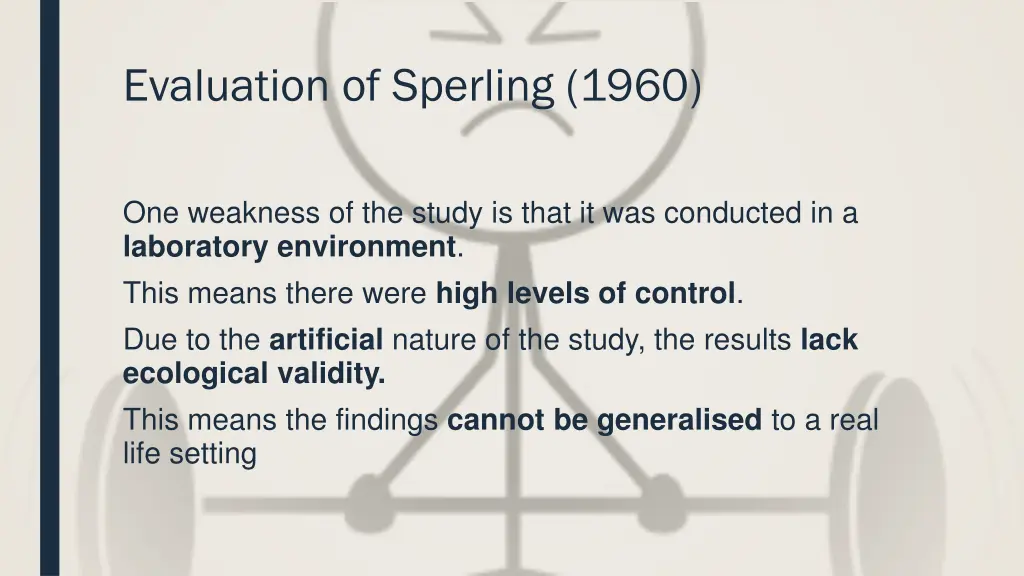 evaluation of sperling 1960
