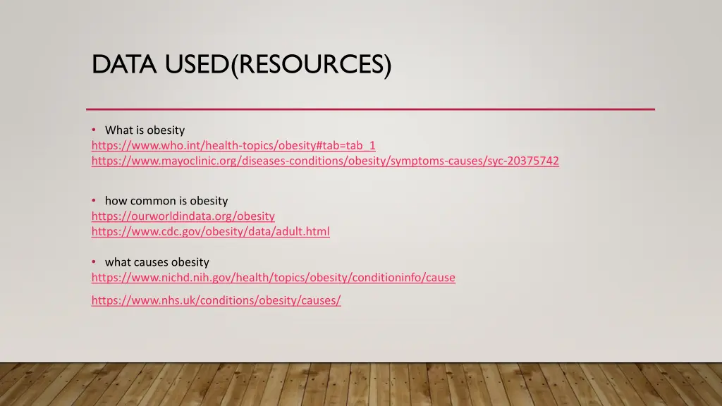 data used resources