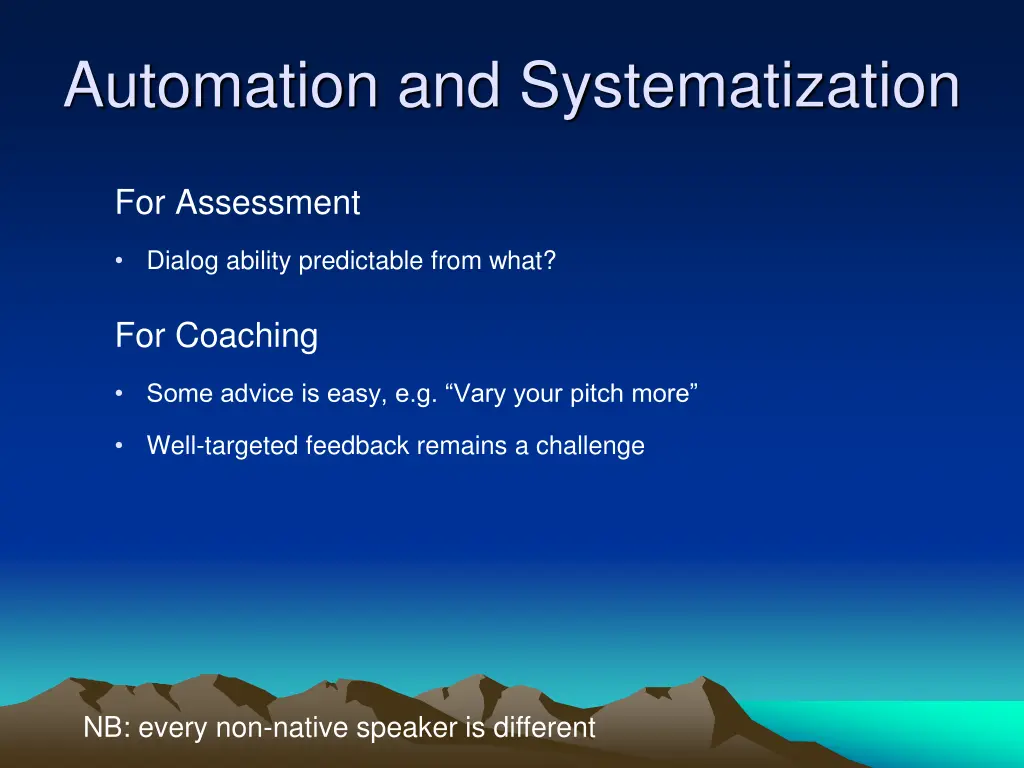 automation and systematization