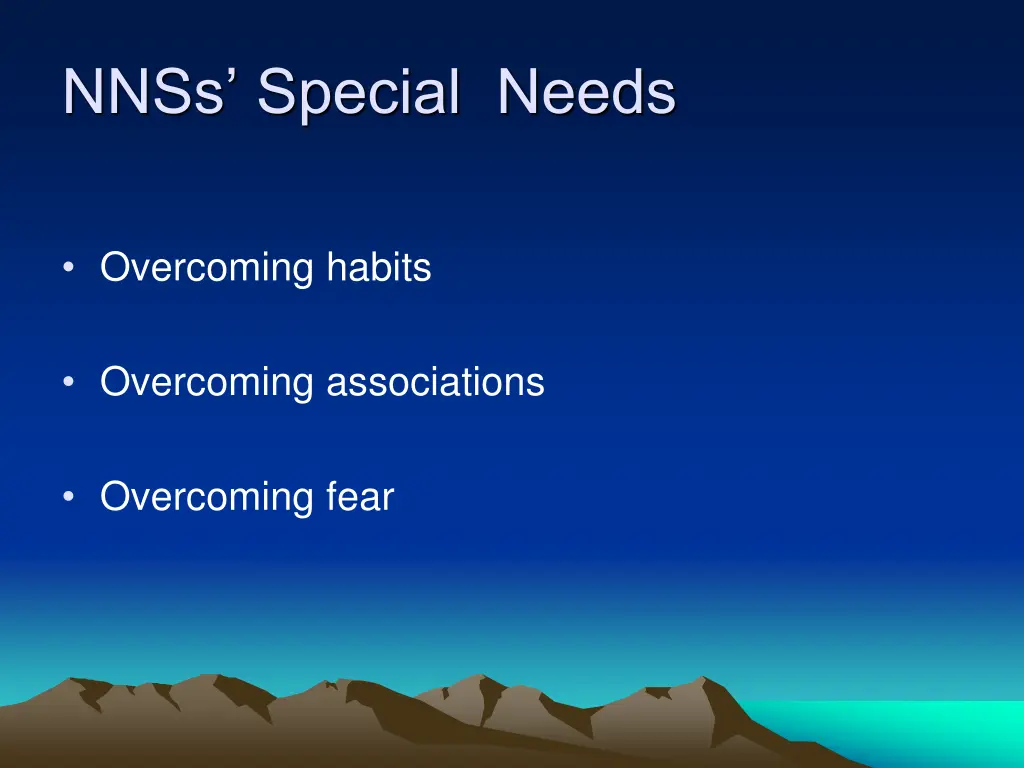 nnss special needs