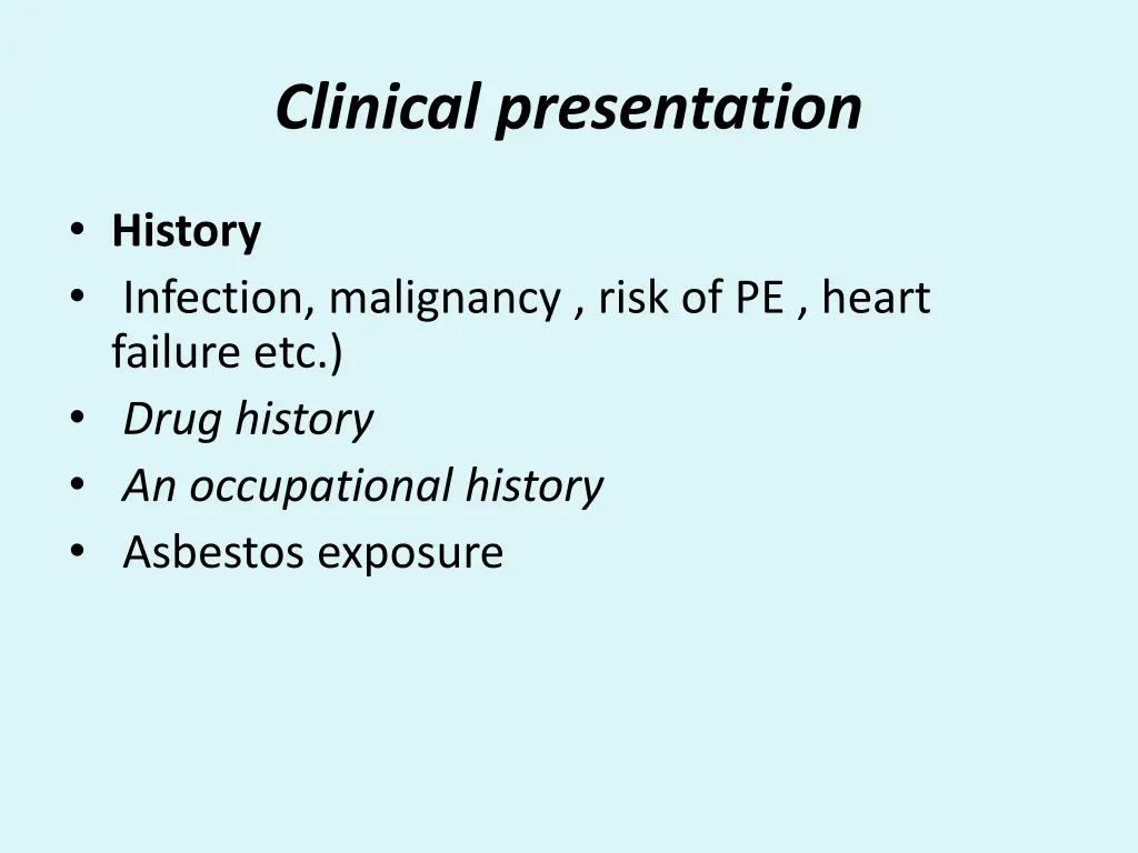 clinical presentation 1