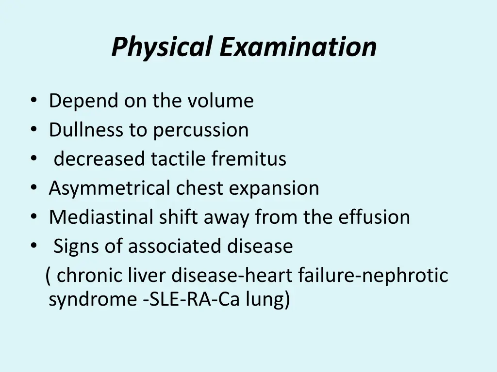 physical examination