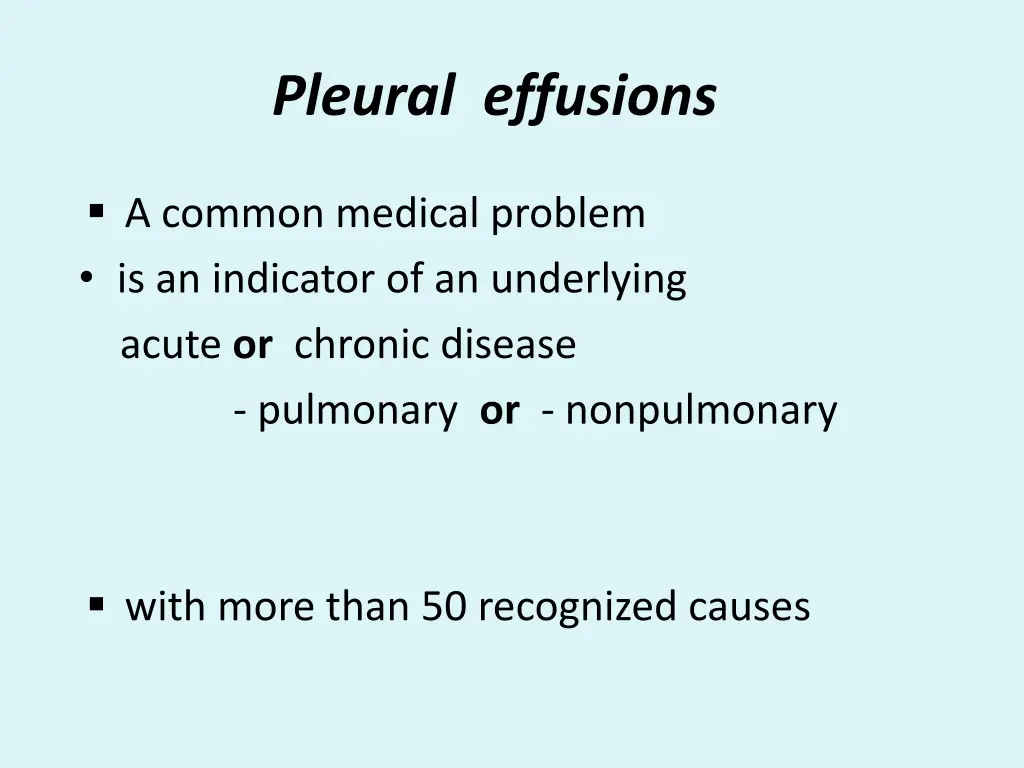 pleural effusions 1