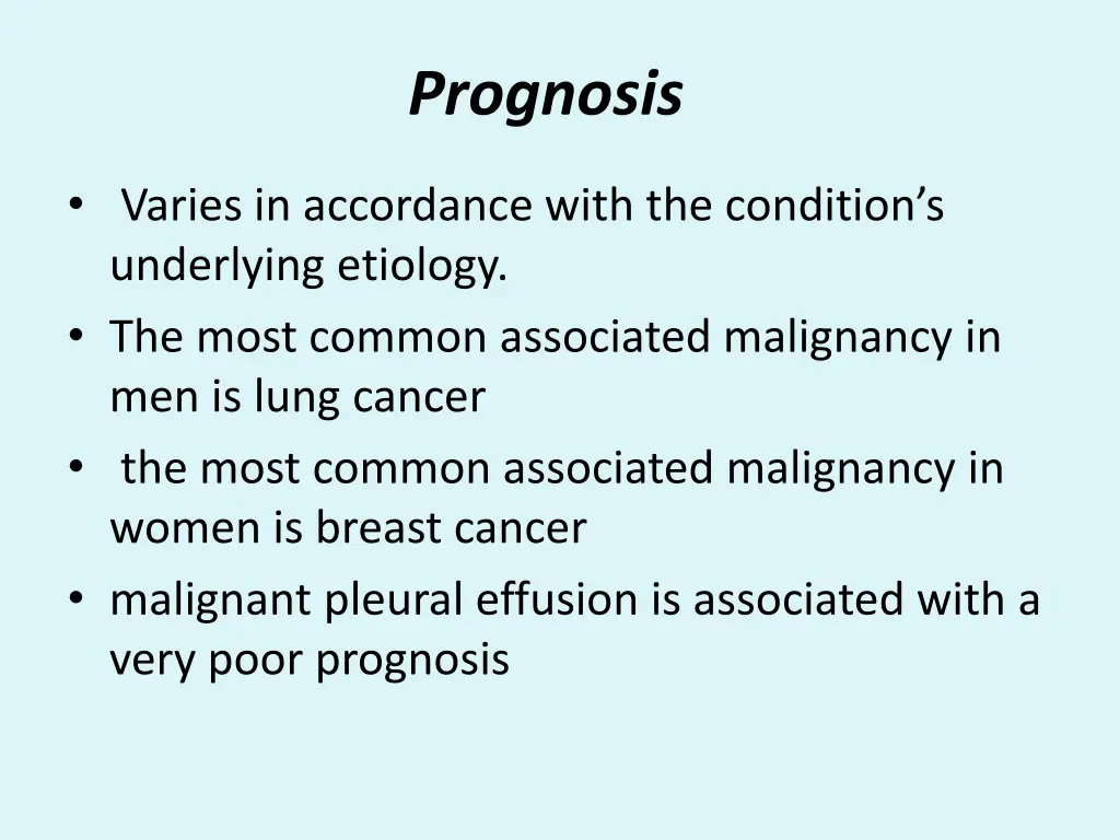 prognosis