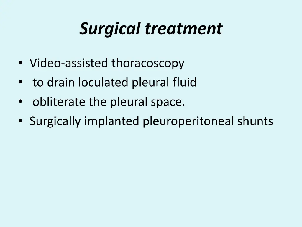 surgical treatment