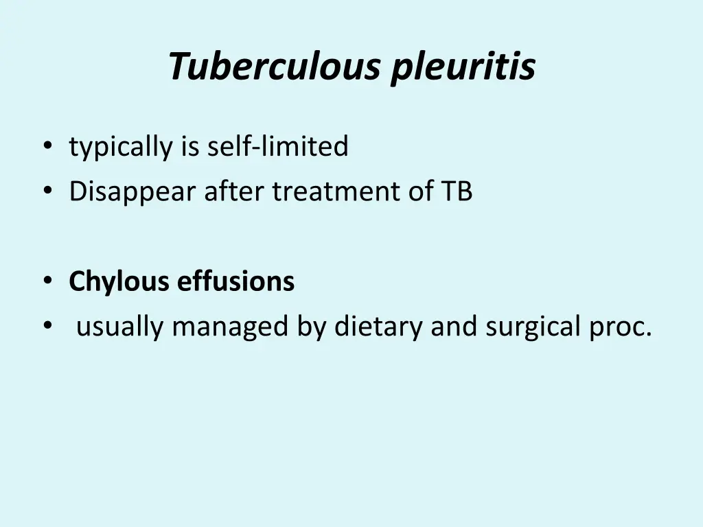 tuberculous pleuritis