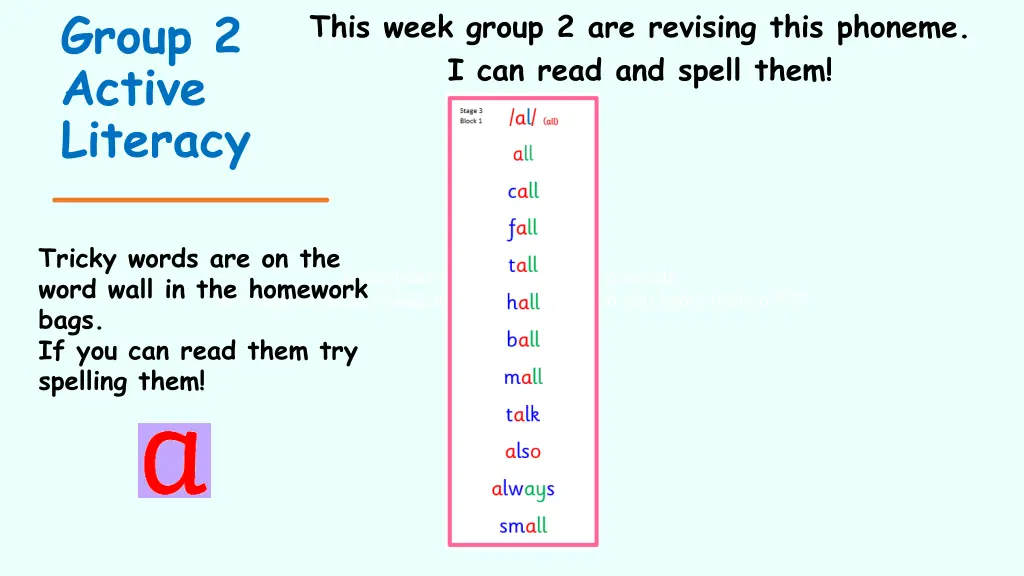 group 2 active literacy