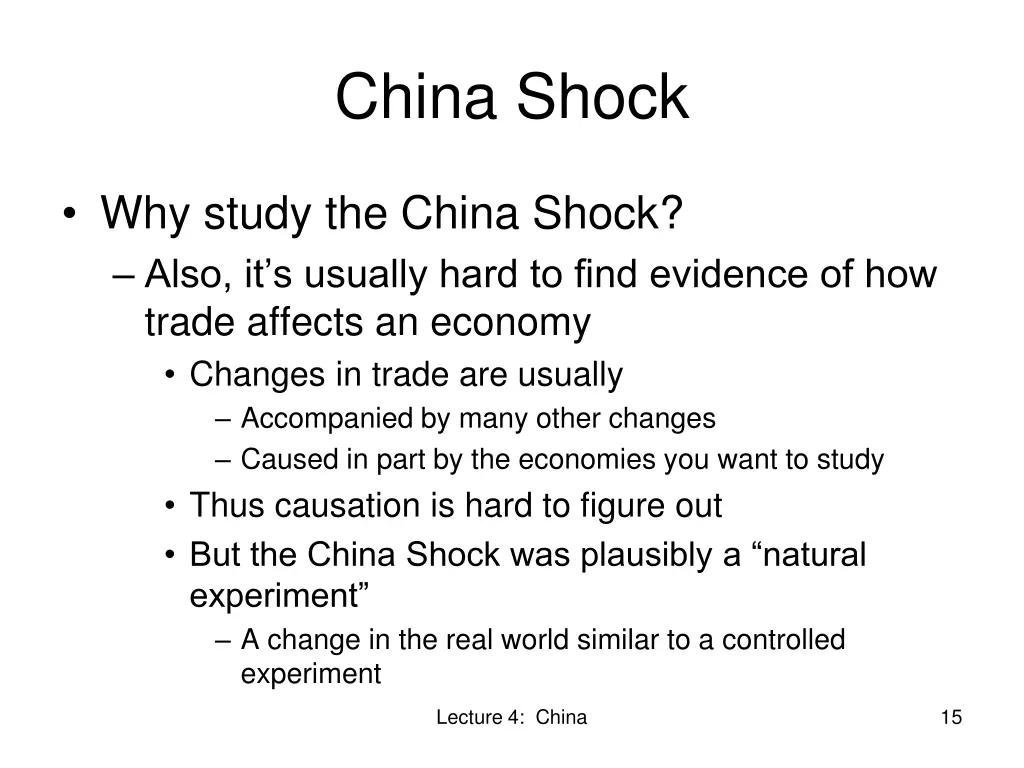 china shock 1