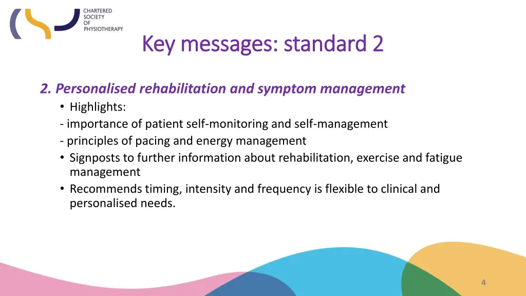 key messages standard 2 key messages standard 2