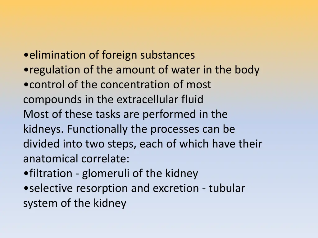 elimination of foreign substances regulation