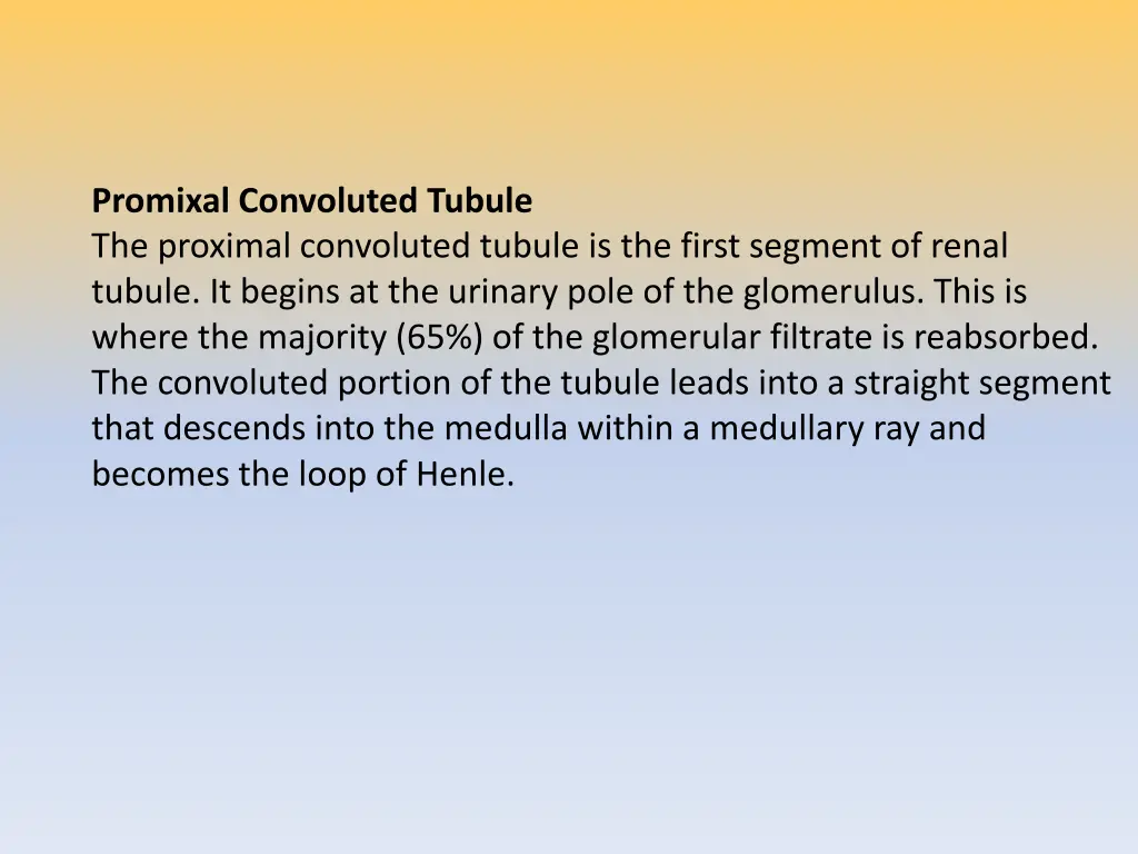 promixal convoluted tubule the proximal