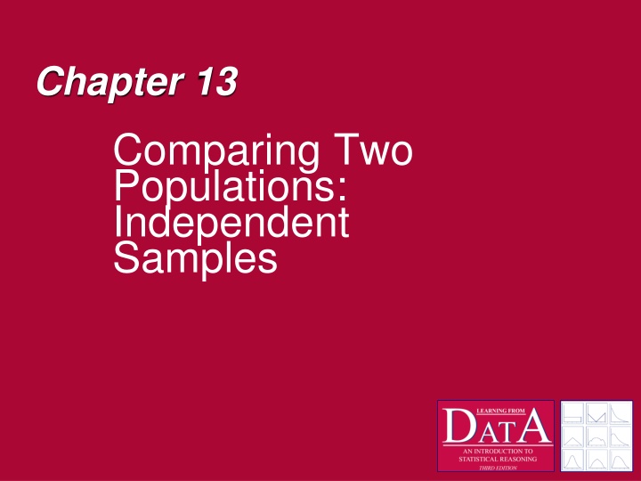 chapter 13 comparing two populations independent