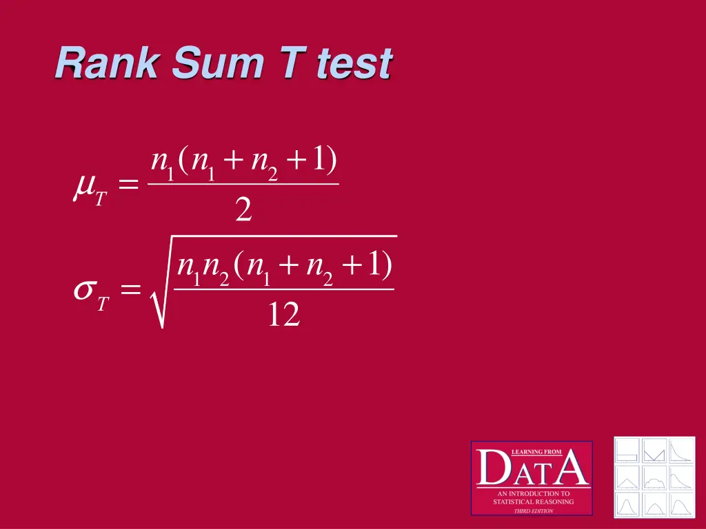 rank sum t test 1