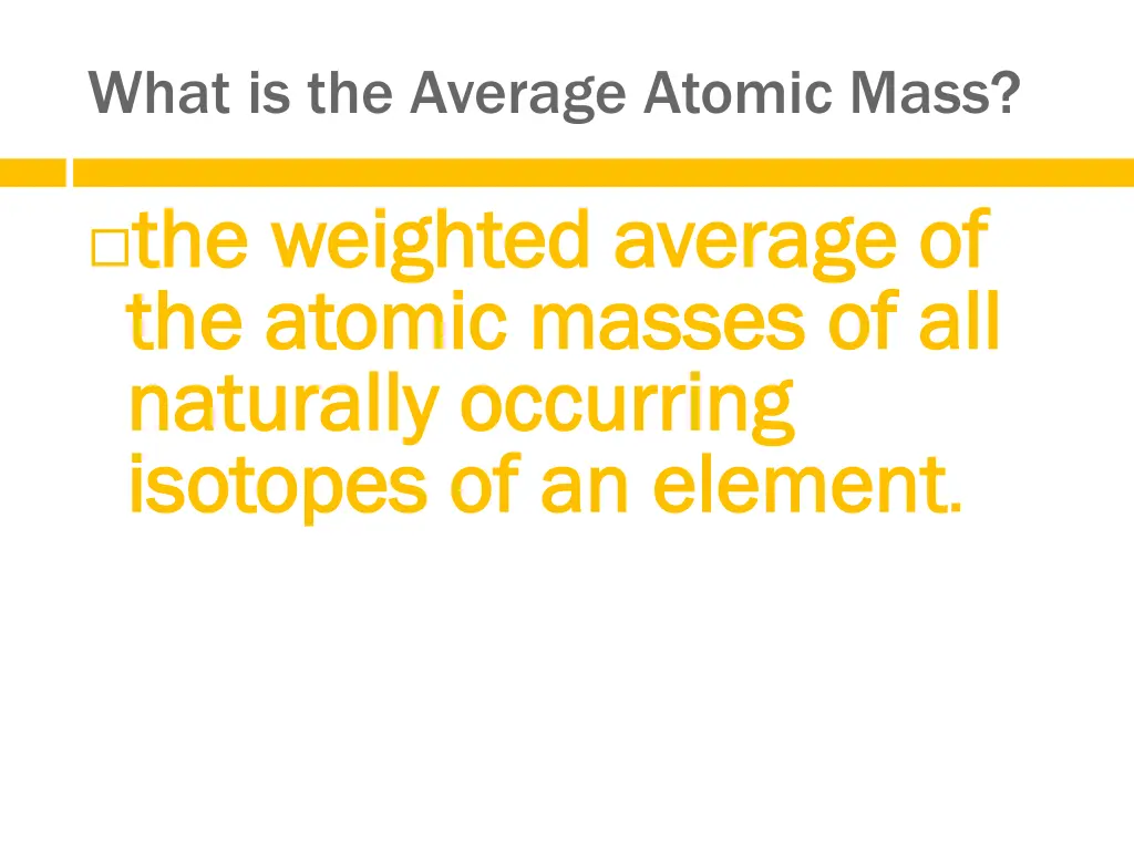 what is the average atomic mass