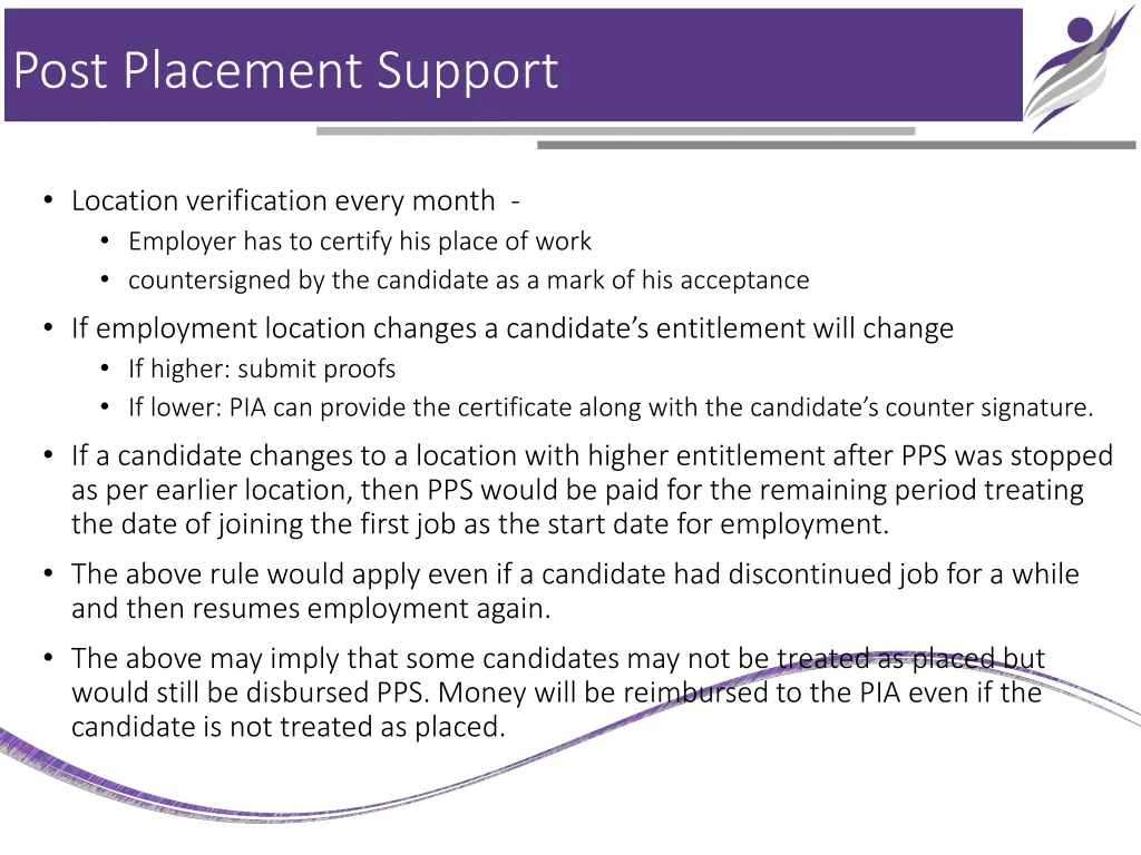 post placement support