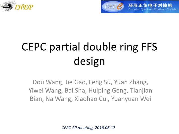 cepc partial double ring ffs design