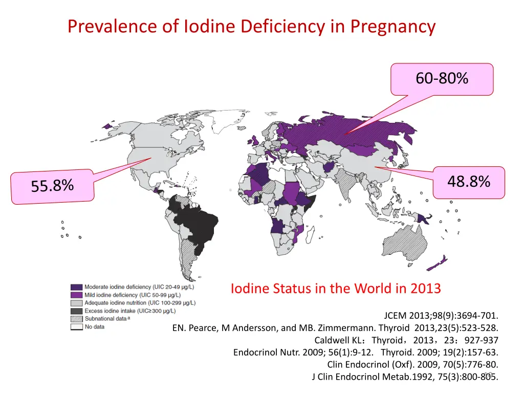 prevalence of iodine deficiency in pregnancy