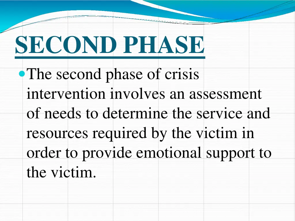 second phase the second phase of crisis