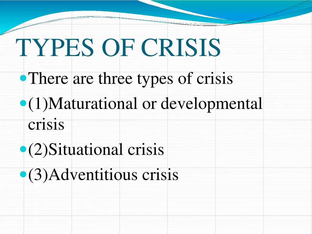 types of crisis there are three types of crisis