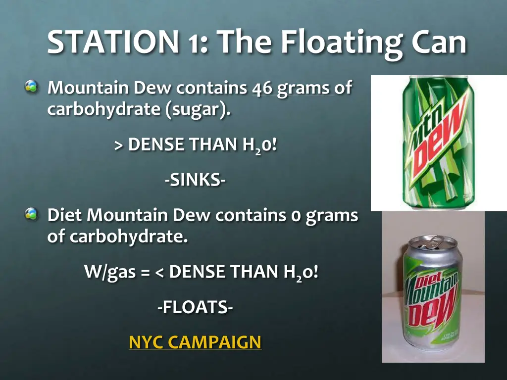 station 1 the floating can