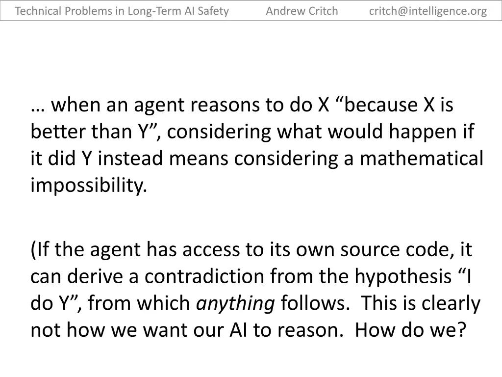 technical problems in long term ai safety 14