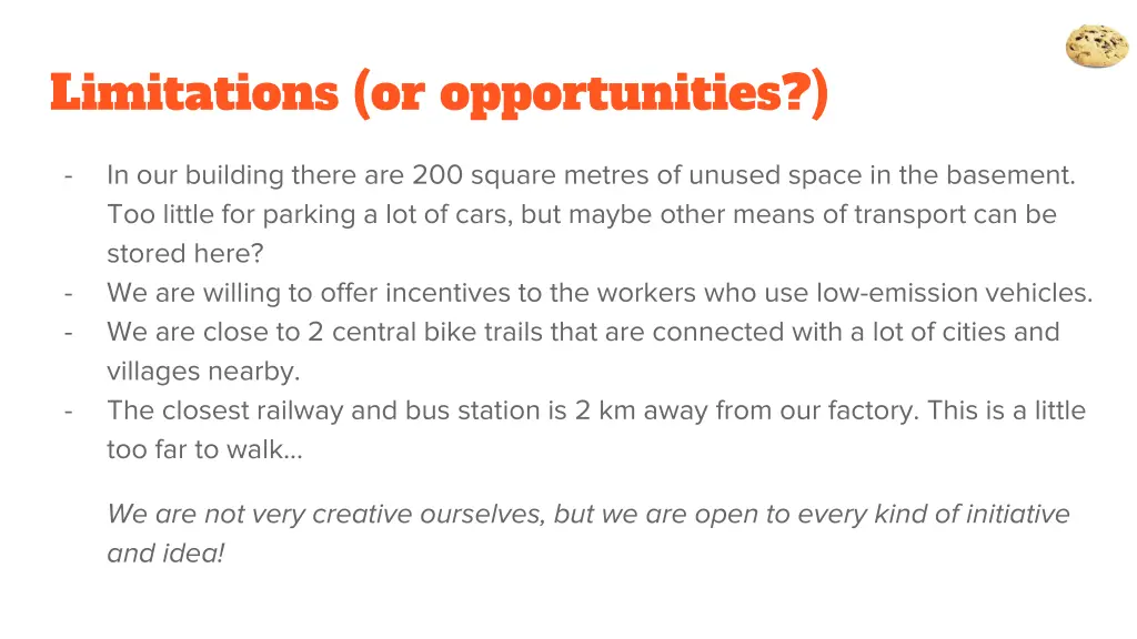 limitations or opportunities