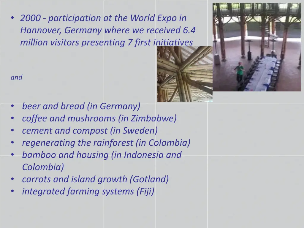 2000 participation at the world expo in hannover