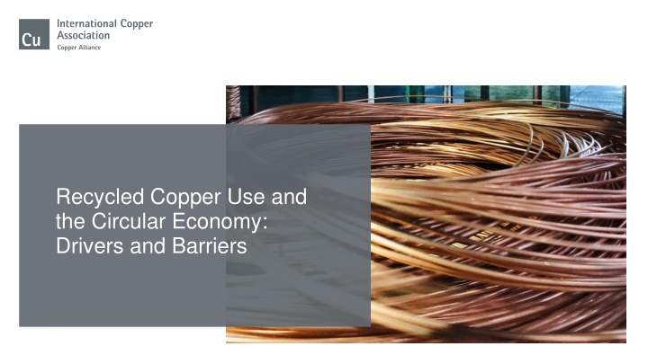 recycled copper use and the circular economy