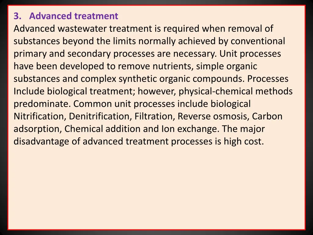 3 advanced treatment advanced wastewater