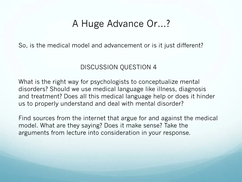 a huge advance or