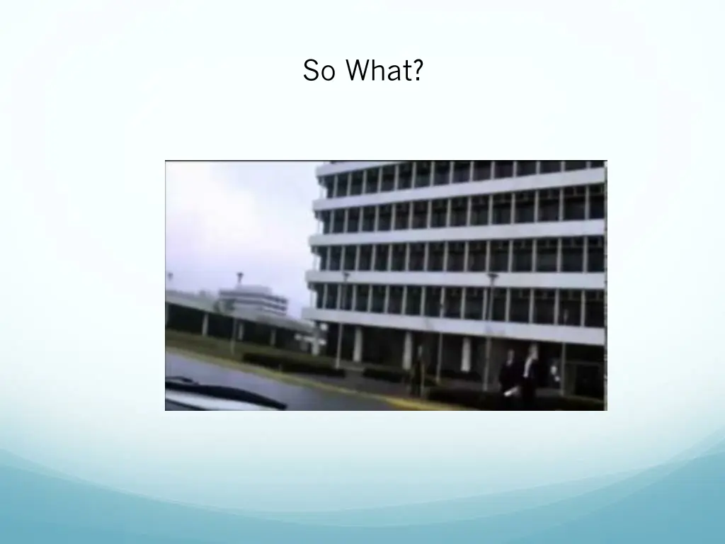 so what