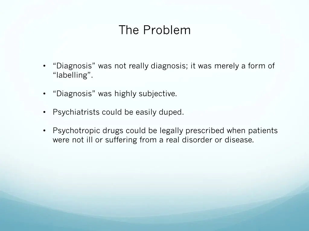 the problem