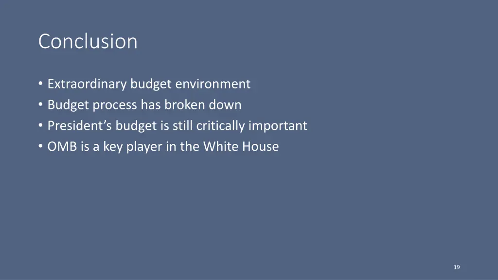 conclusion