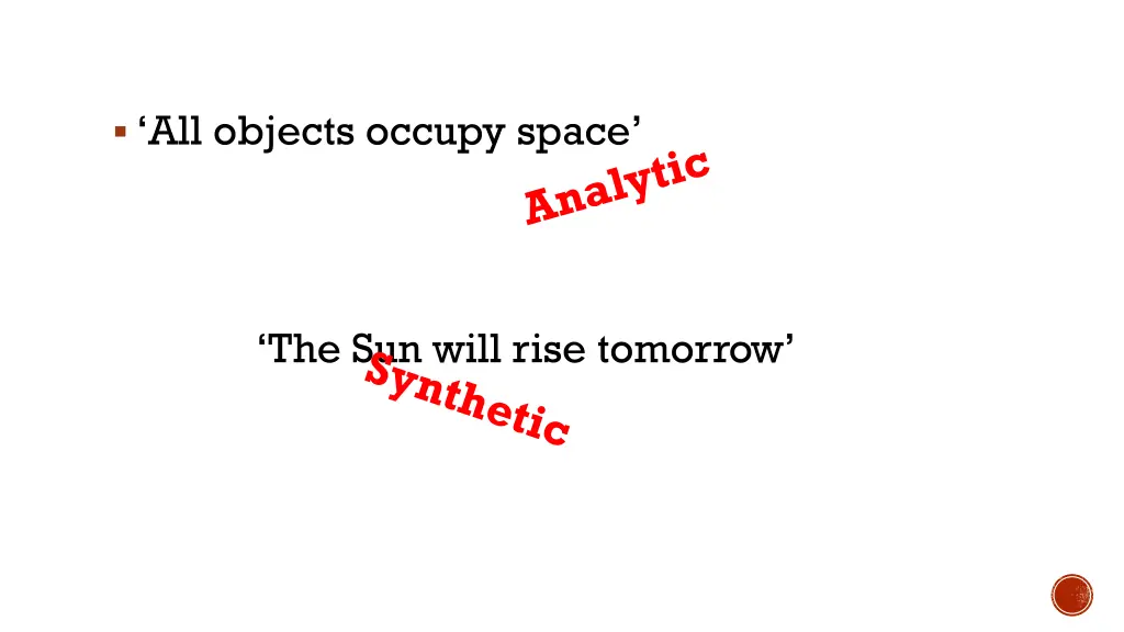 all objects occupy space