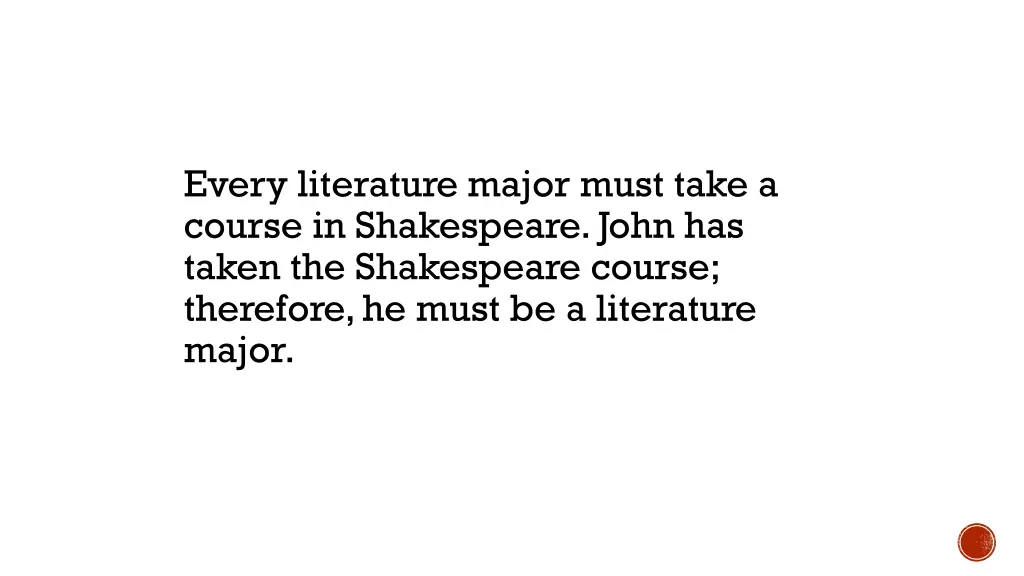 every literature major must take a course