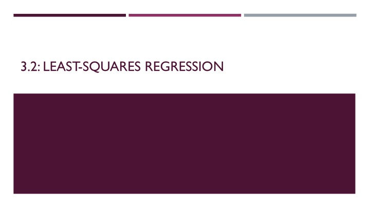 3 2 least squares regression