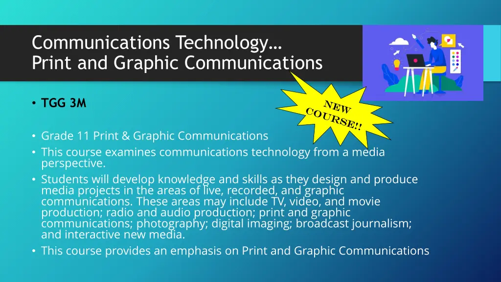 communications technology print and graphic