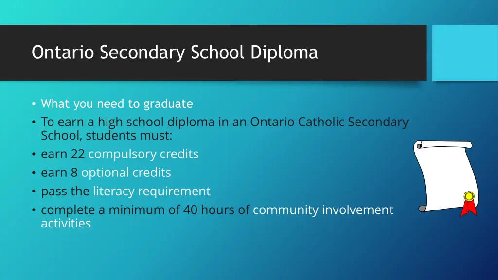 ontario secondary school diploma