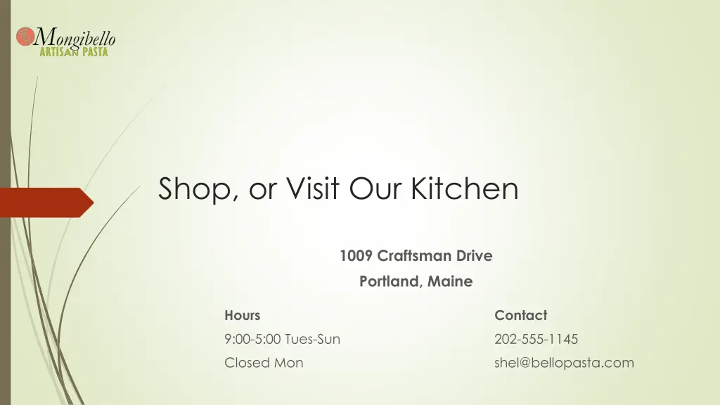 shop or visit our kitchen
