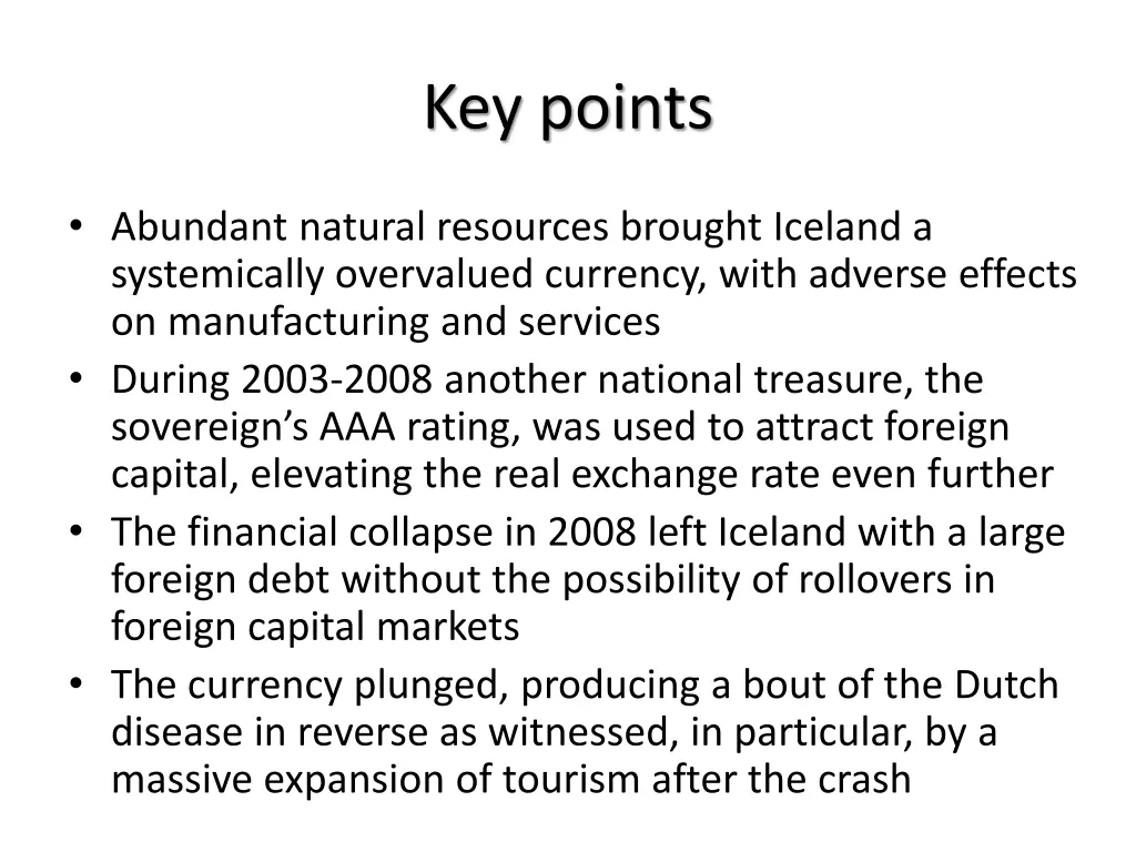 key points