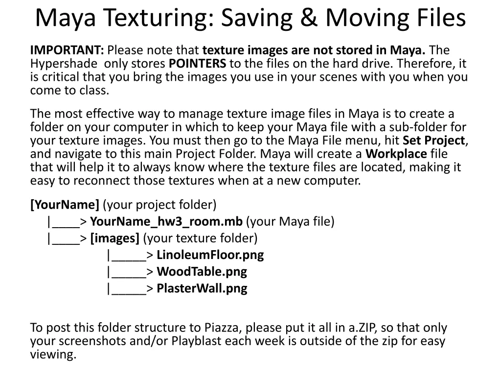 maya texturing saving moving files