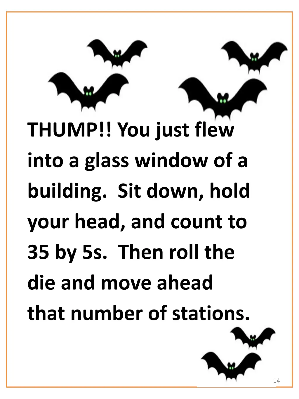 thump you just flew into a glass window